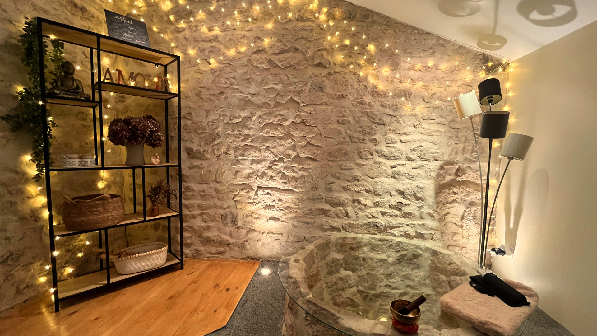 Pièce de massage du salon d'âmes de Coeur à Pougues les Eaux proche de Nevers